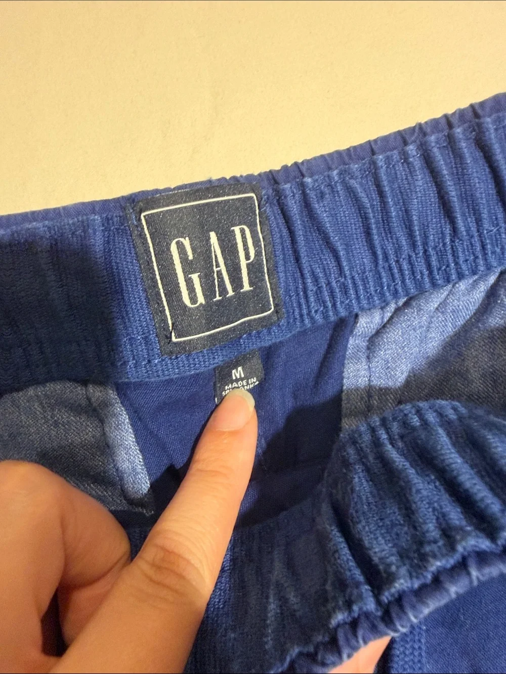 Men's Gap Blue Drawstring Casual Shorts Size Medium